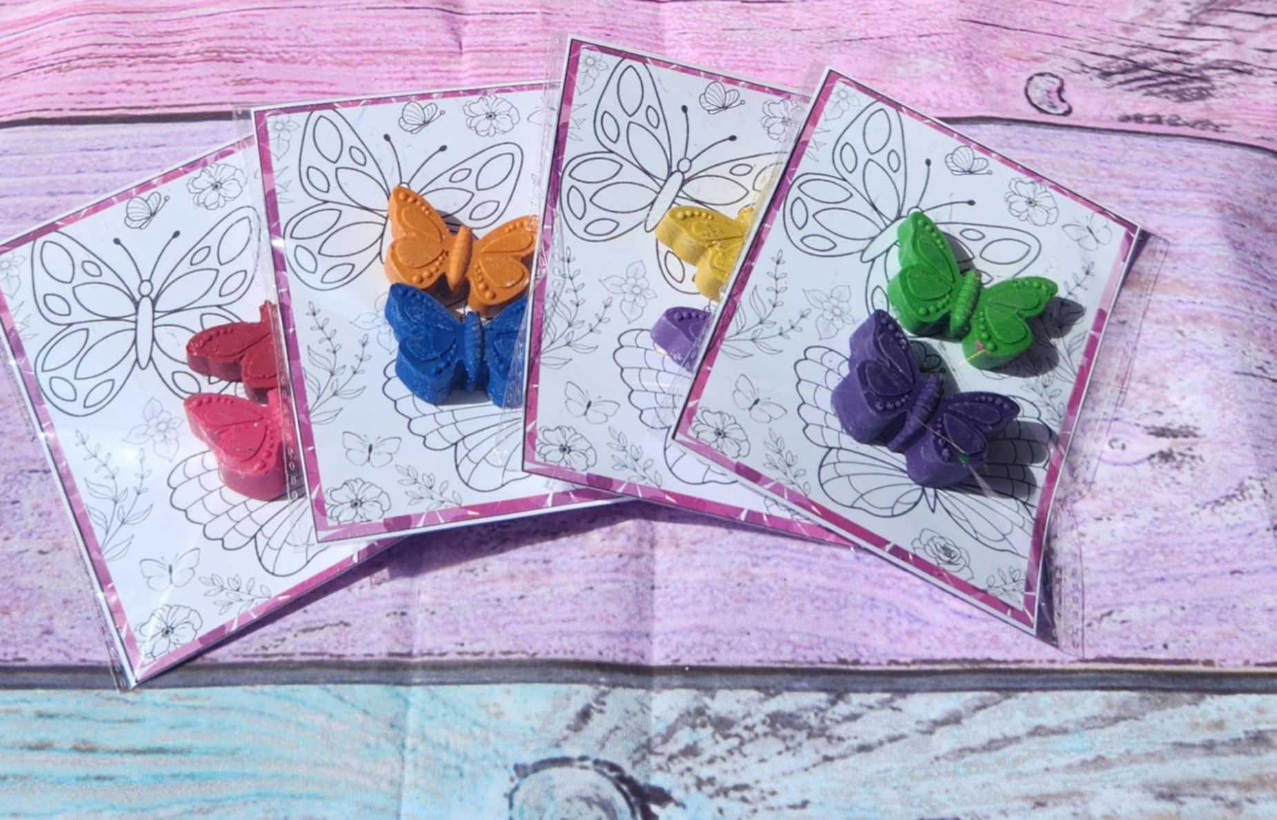 Butterfly Crayon Party Favors: Non-Toxic Spring Birthday Gift