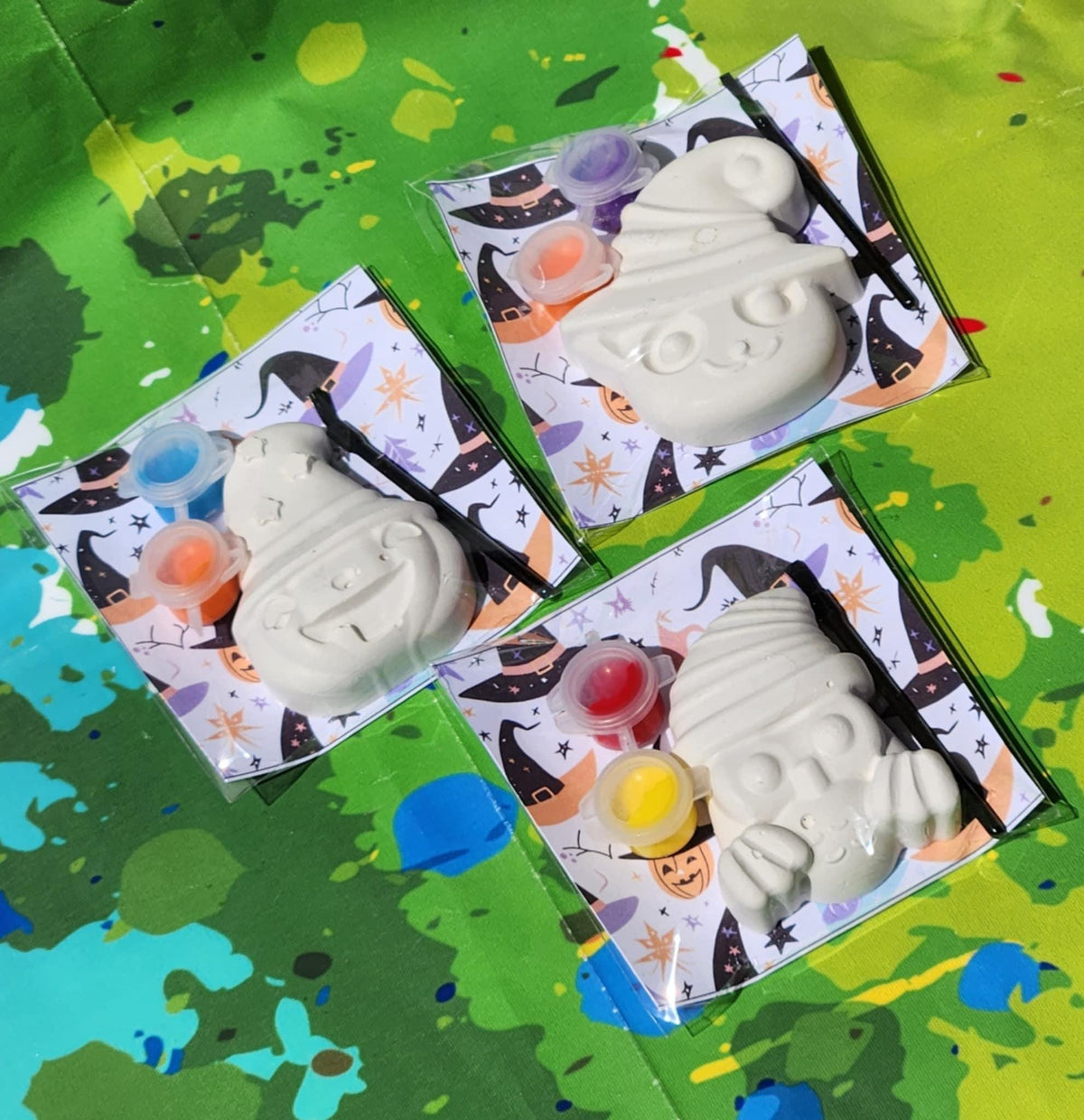 Halloween Paint Your Own Kits | DIY Kids Craft | Party Favors | Trick or Treat Gifts | Halloween Birthday Activity | Spooky Painting Set