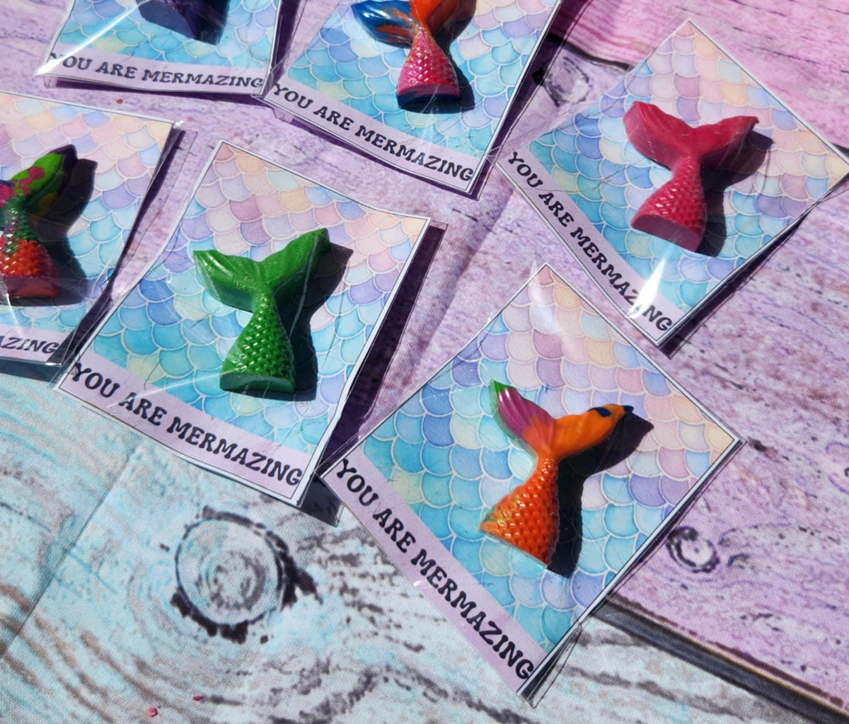 Mermaid Tail Crayons: Non-Toxic Party Favors, Under the Sea Birthday