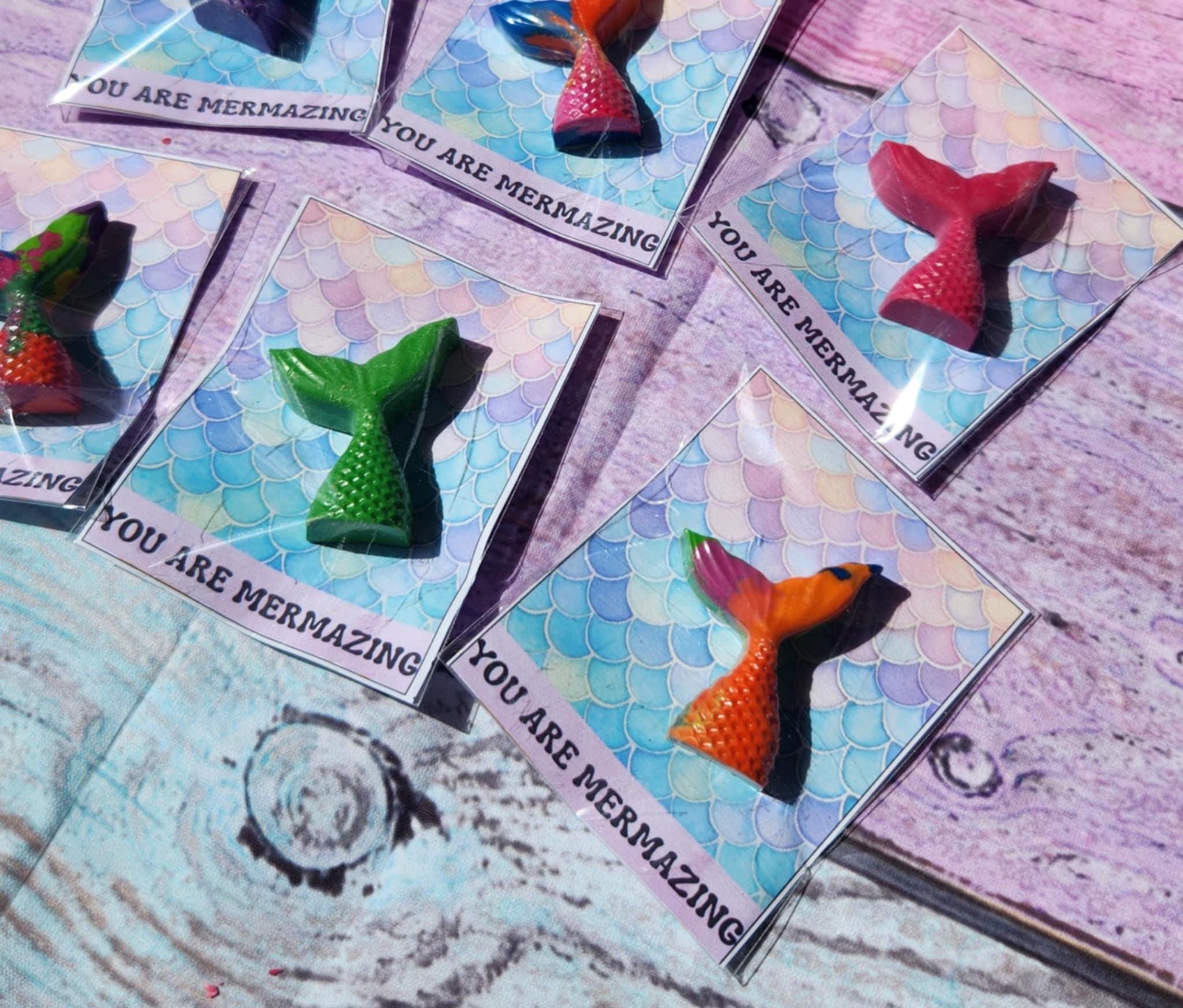 Mermaid Tail Crayons: Non-Toxic Party Favors, Under the Sea Birthday