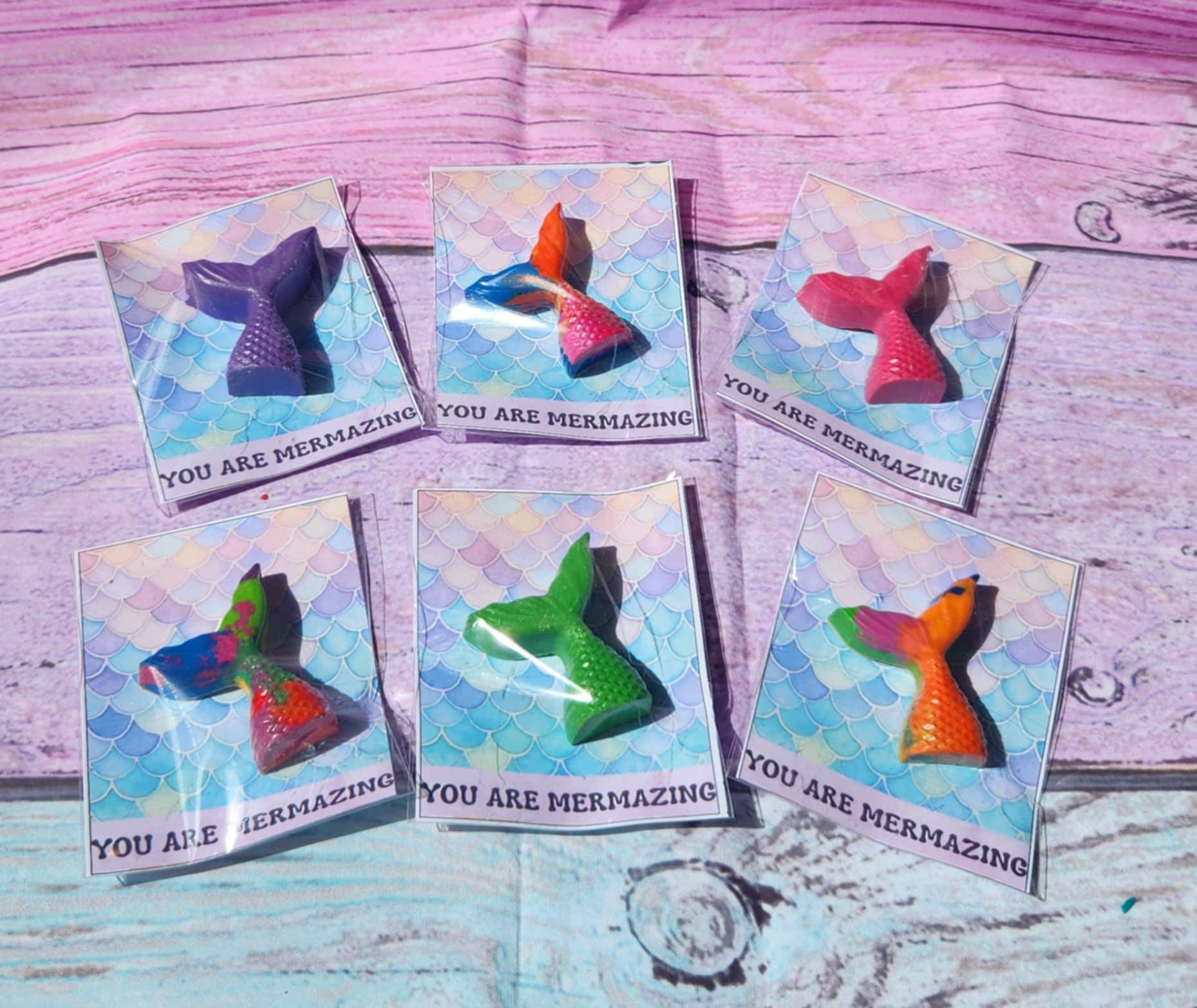 Mermaid Tail Crayons: Non-Toxic Party Favors, Under the Sea Birthday