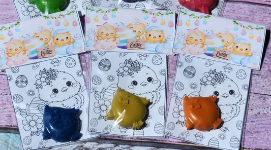 Easter Chick Coloring Kits – Mini Easter Basket Stuffers | Easter Party Favors | Baby Chick Crayons