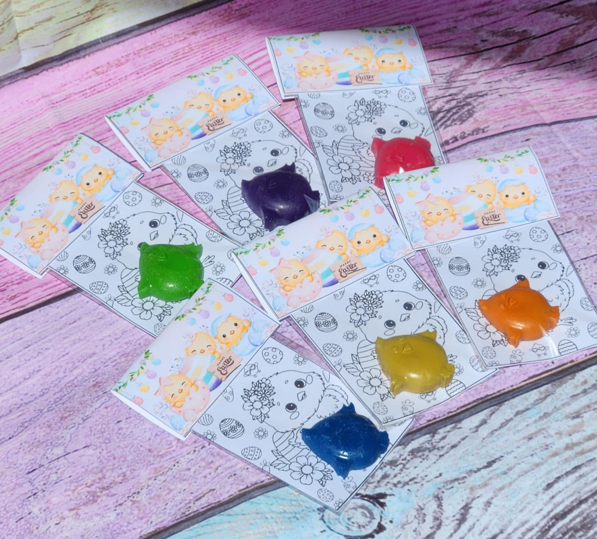 Easter Chick Coloring Kits – Mini Easter Basket Stuffers | Easter Party Favors | Baby Chick Crayons