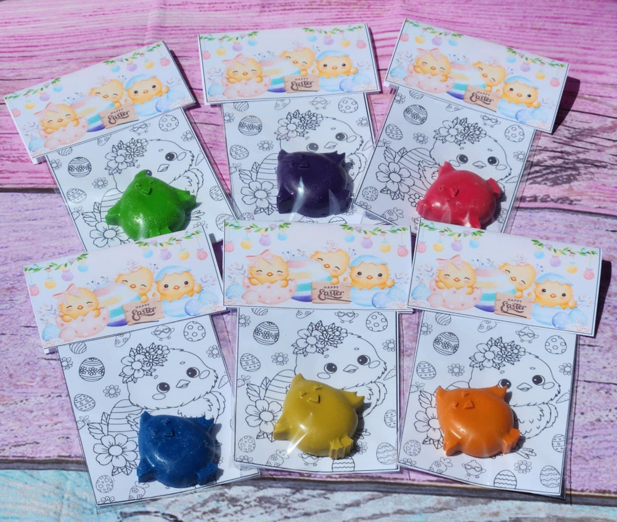 Easter Chick Coloring Kits – Mini Easter Basket Stuffers | Easter Party Favors | Baby Chick Crayons