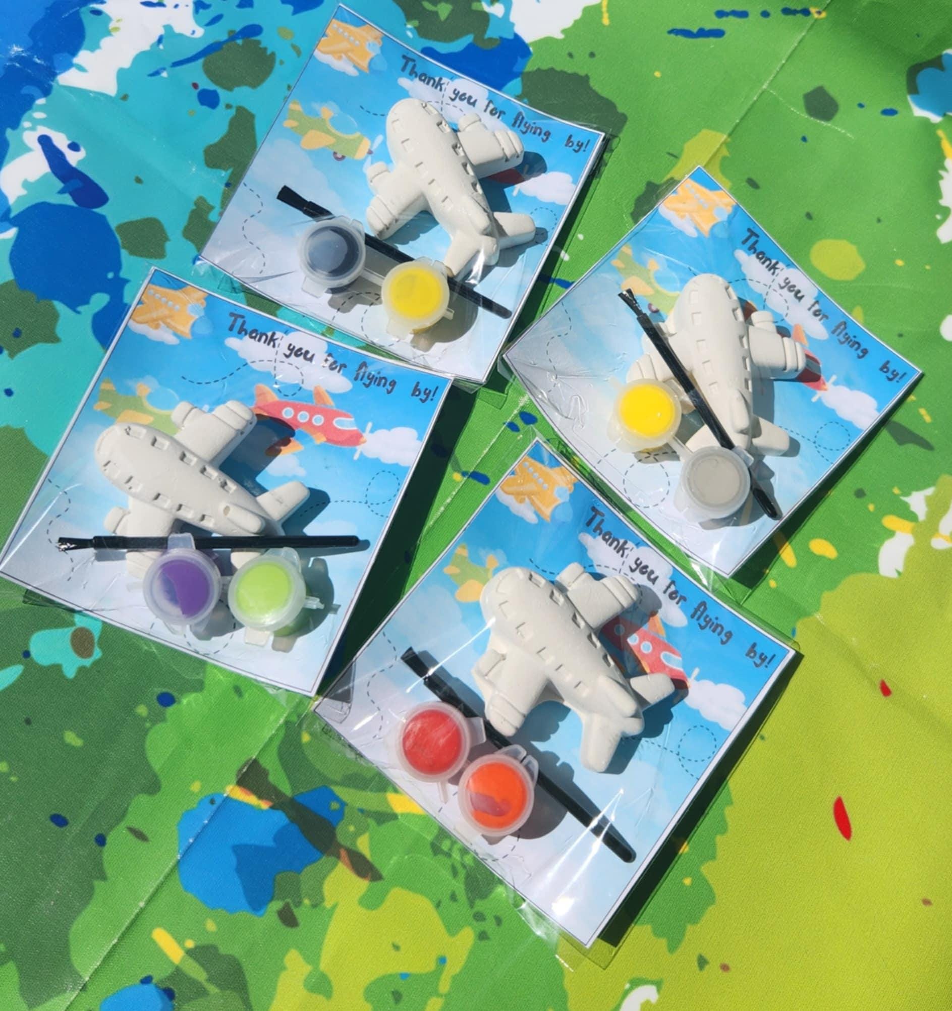 Airplane Paint Kits l Kids Art l Airplane Party Favors l Kids Gift l Airplane Party Gifts l Thank you Gift l Goodie Bag Favors