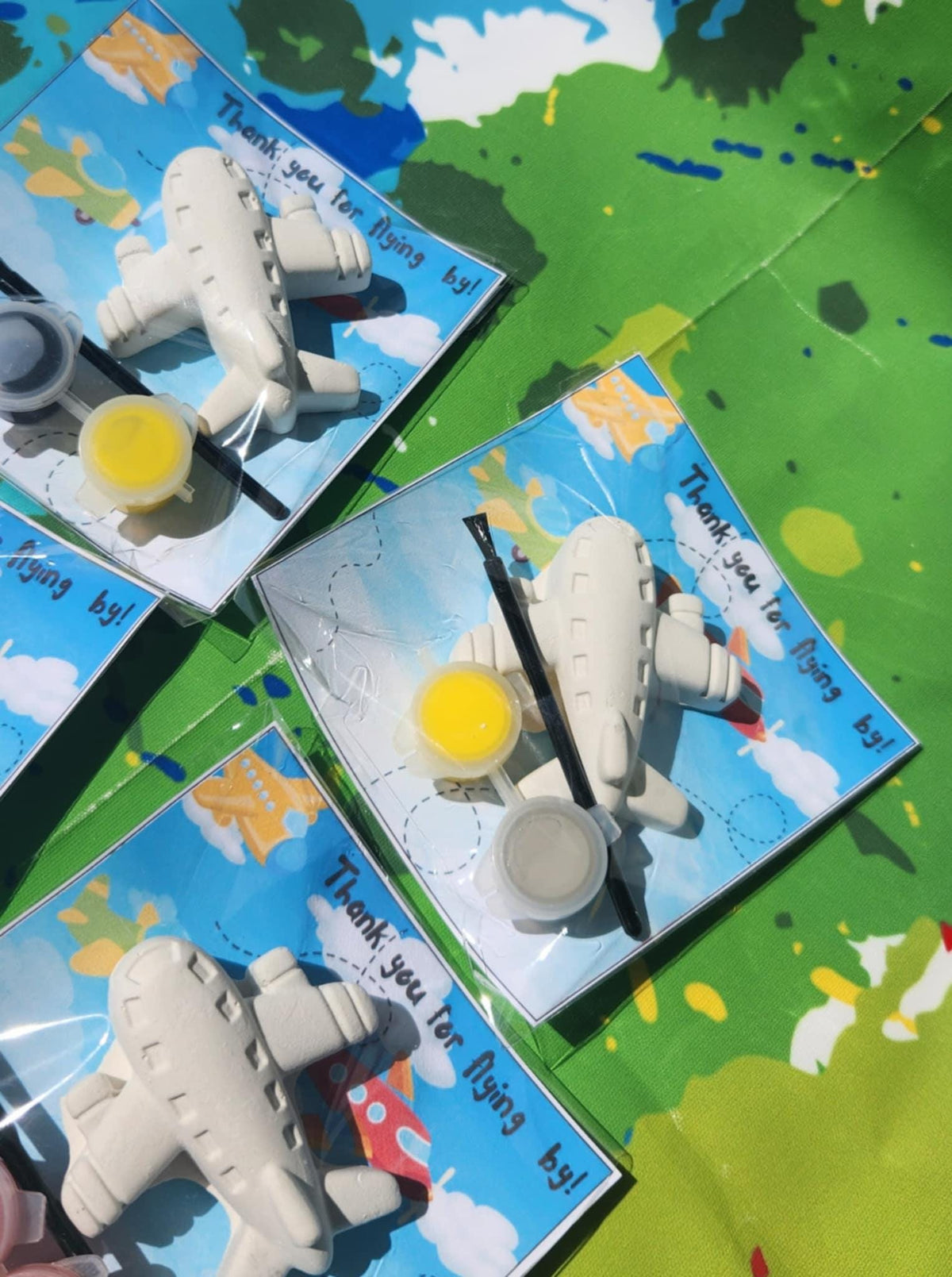 Airplane Paint Kits l Kids Art l Airplane Party Favors l Kids Gift l Airplane Party Gifts l Thank you Gift l Goodie Bag Favors
