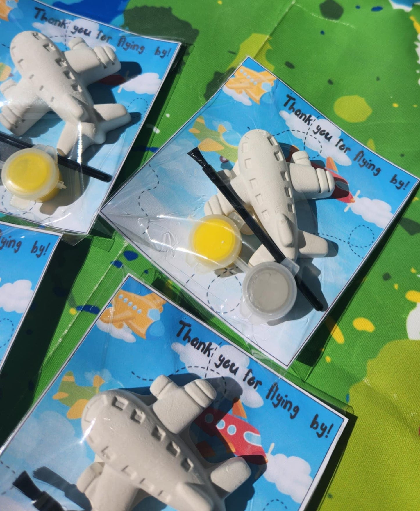 Airplane Paint Kits l Kids Art l Airplane Party Favors l Kids Gift l Airplane Party Gifts l Thank you Gift l Goodie Bag Favors