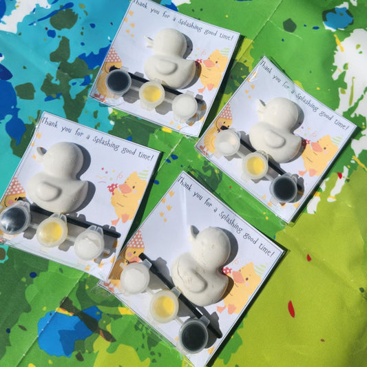Duck Paint Kit – Ducky Party Favors – Splashing By Thank You Gift – Kids DIY Art Kit – Goodie Bag Filler – Birthday Party Activity