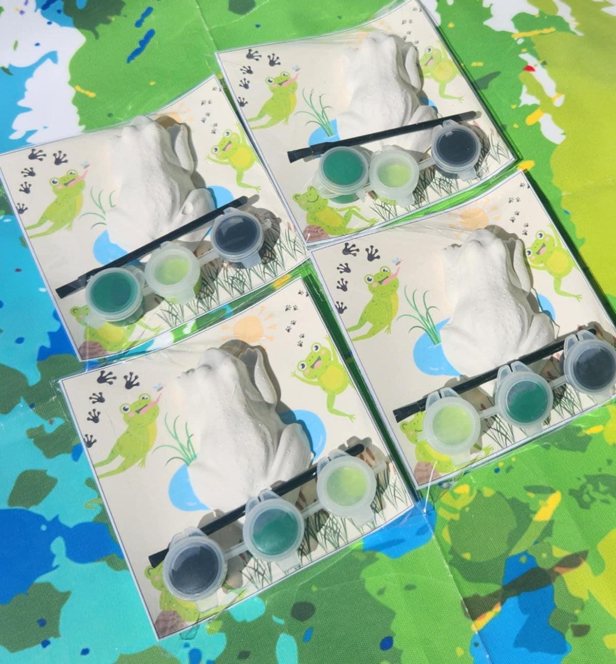 Frog Paint Kit – Hopping By Birthday Favor – DIY Paint Activity – Frog Party Goodie Bag – Kids Art Kit – Paint Your Own Frog