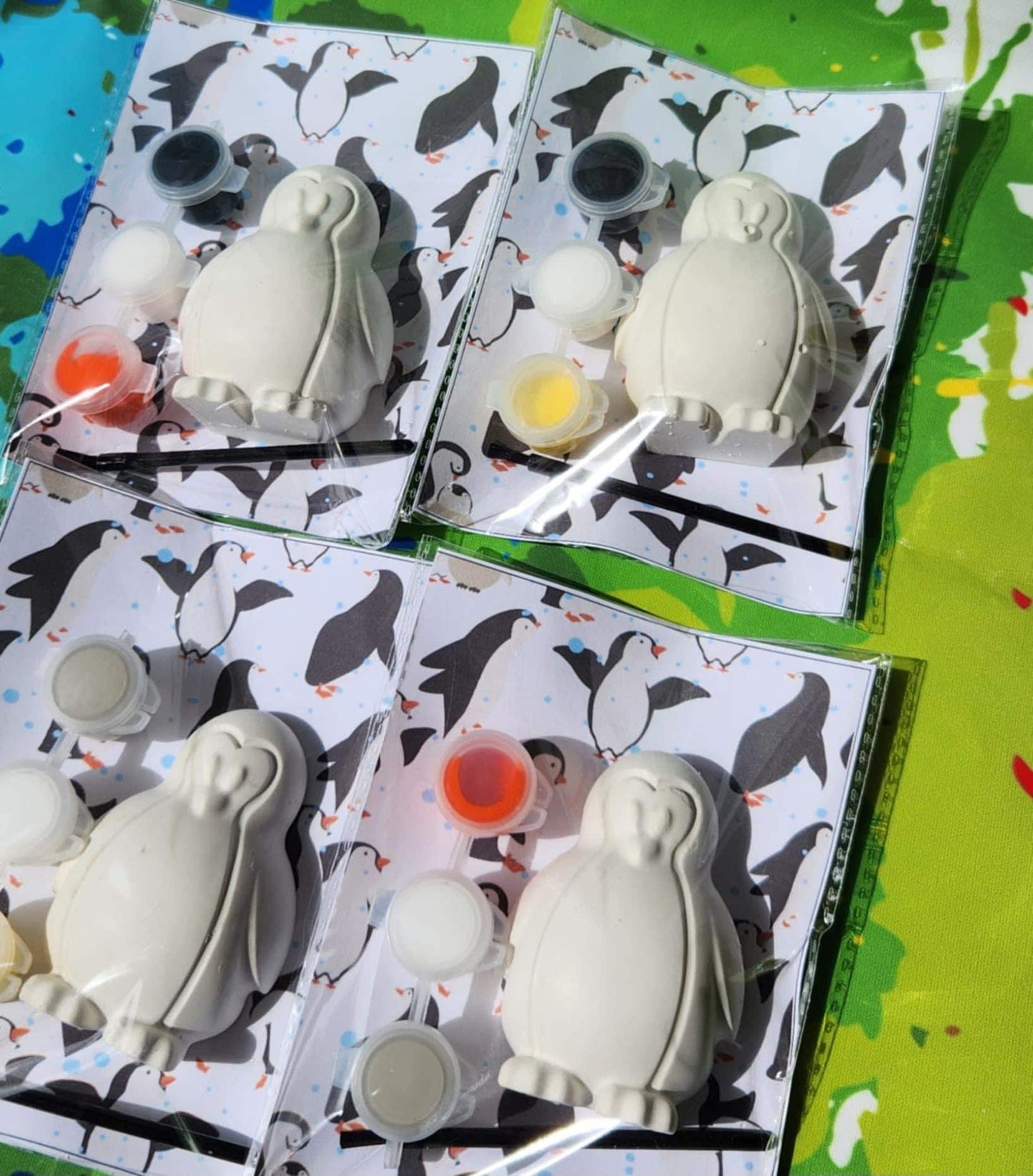 Penguin Paint Kit – Birthday Party Favors – DIY Paint Activity – Penguin Party Goodie Bag – Paint Your Own Penguin – Kids Art Kit