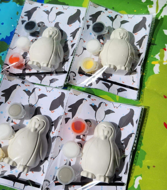 Penguin Paint Kit – Birthday Party Favors – DIY Paint Activity – Penguin Party Goodie Bag – Paint Your Own Penguin – Kids Art Kit