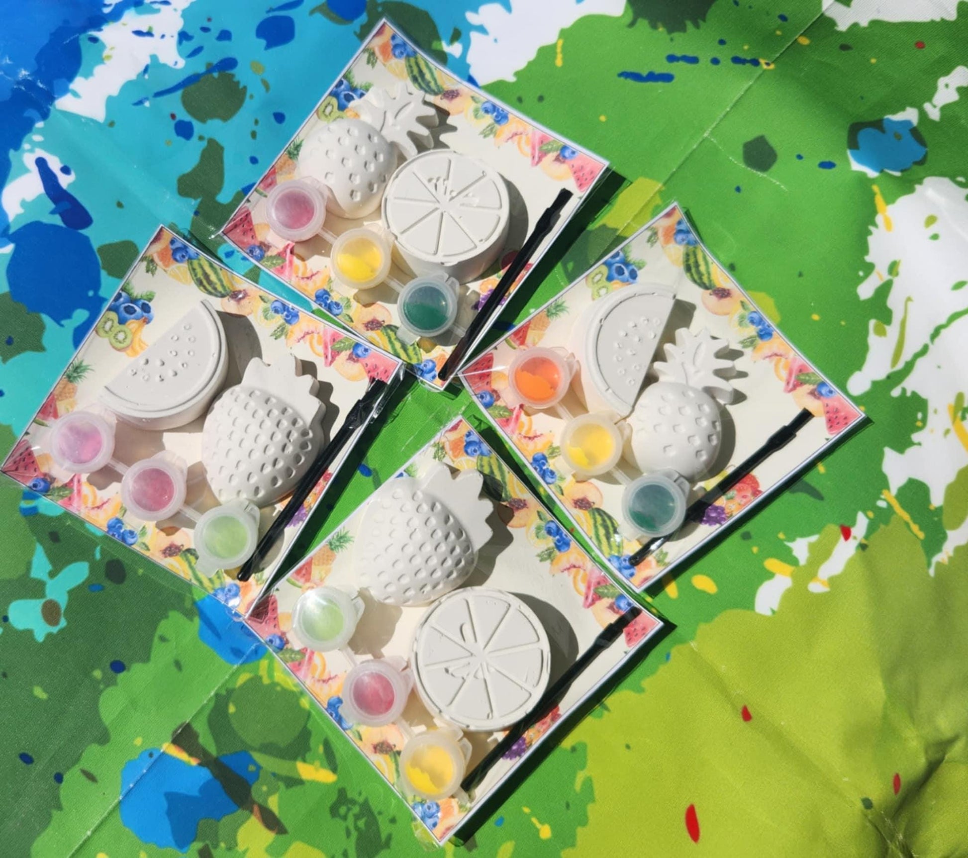 Twotti Fruitti Paint Plaster Kits | DIY Kids Art | Birthday Party Favors | Thank You Favors l Fruit Themed Birthday