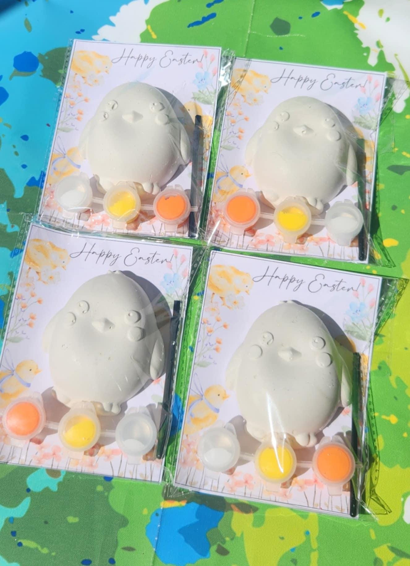 Easter Chick DIY Paint Kit | Kids Craft, Easter Basket Filler