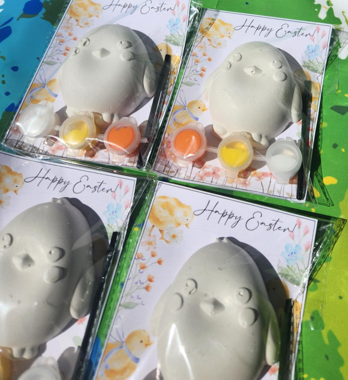 Easter Chick DIY Paint Kit | Kids Craft, Easter Basket Filler