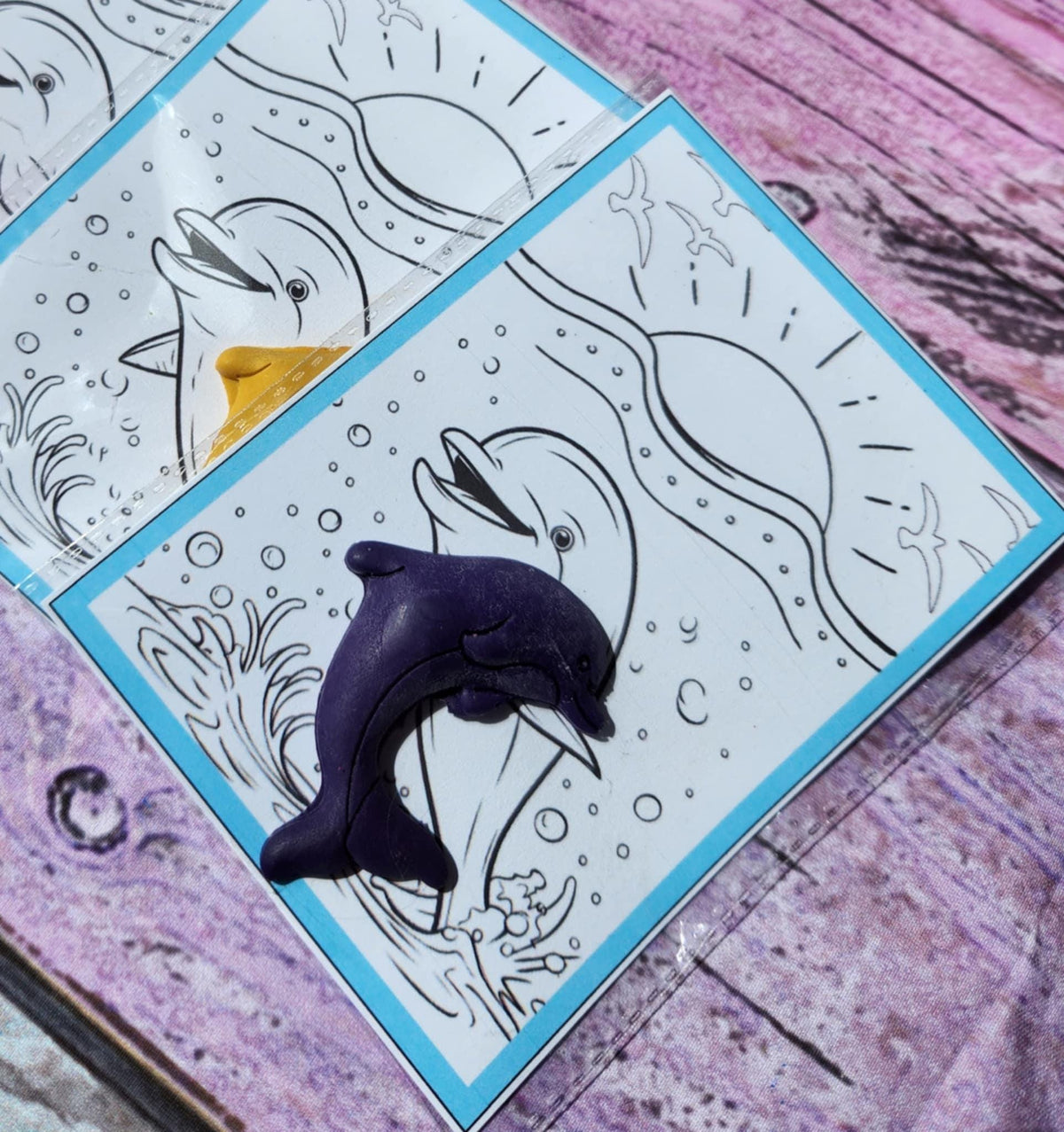 Dolphin Crayon Party Favors: Under the Sea Birthday Gift Bags