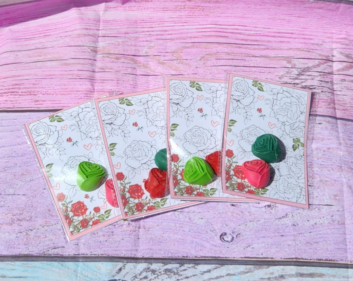 Rose Crayon Party Favors | Rose Coloring Card | Be Our Guest Party Favors | Princess Crayon Goodie Bags | Fairytale Kids Party Supplies