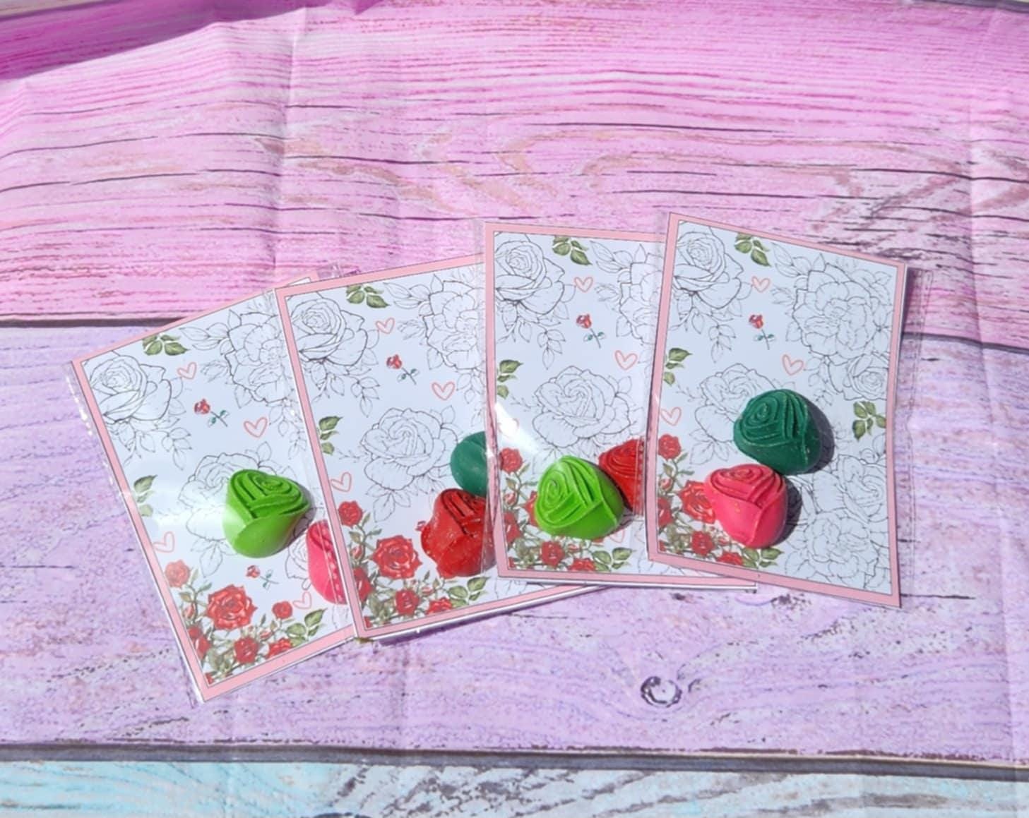 Rose Crayon Party Favors | Rose Coloring Card | Be Our Guest Party Favors | Princess Crayon Goodie Bags | Fairytale Kids Party Supplies