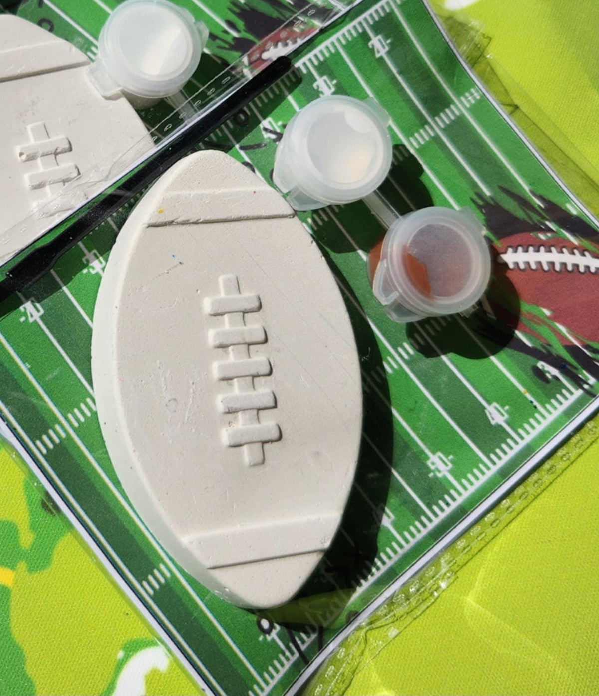 Football Paint Your Own Kit | Party Favors | Birthday Party Activity | Sports Party Goodie Bags | Kids DIY Craft Kit