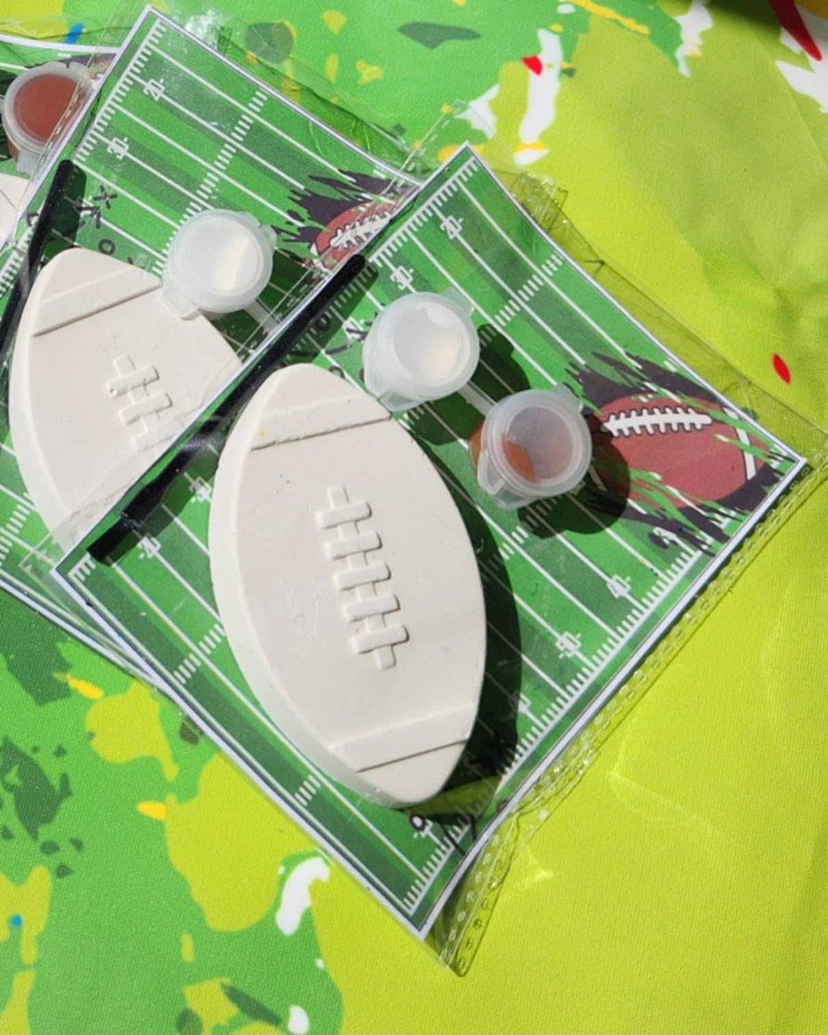 Football Paint Your Own Kit | Party Favors | Birthday Party Activity | Sports Party Goodie Bags | Kids DIY Craft Kit