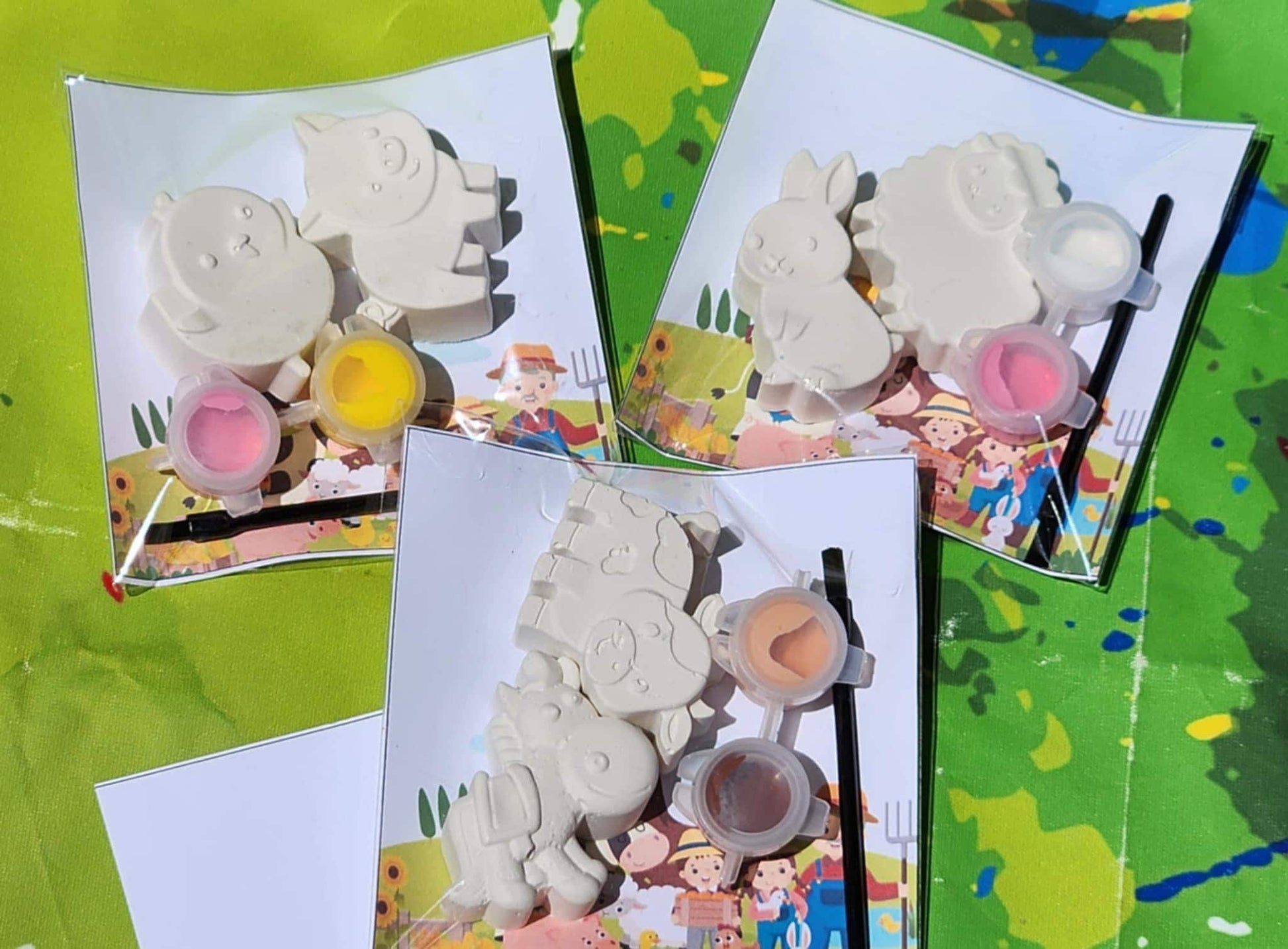 Farm Animal Plaster Paint Kit: Barnyard Birthday Party Favor