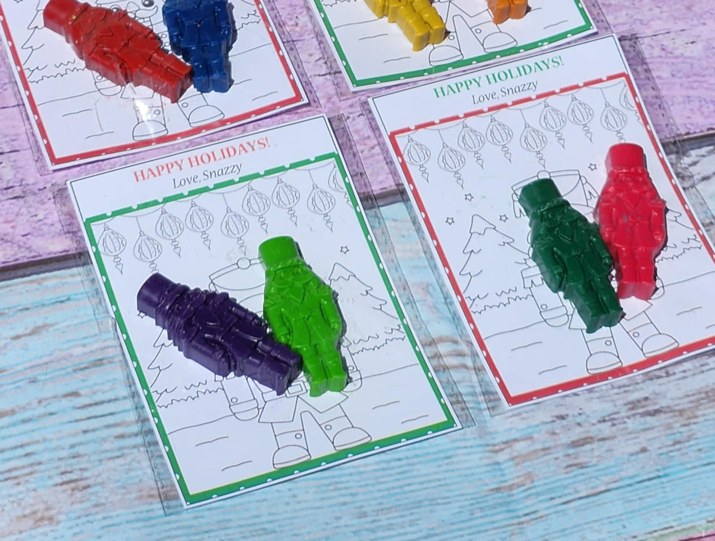 Toy Soldier Coloring Kit – Christmas Party Favors for Kids – Holiday Crayon Set – Toy Soldier Crayons – Nutcracker Party Gift Idea