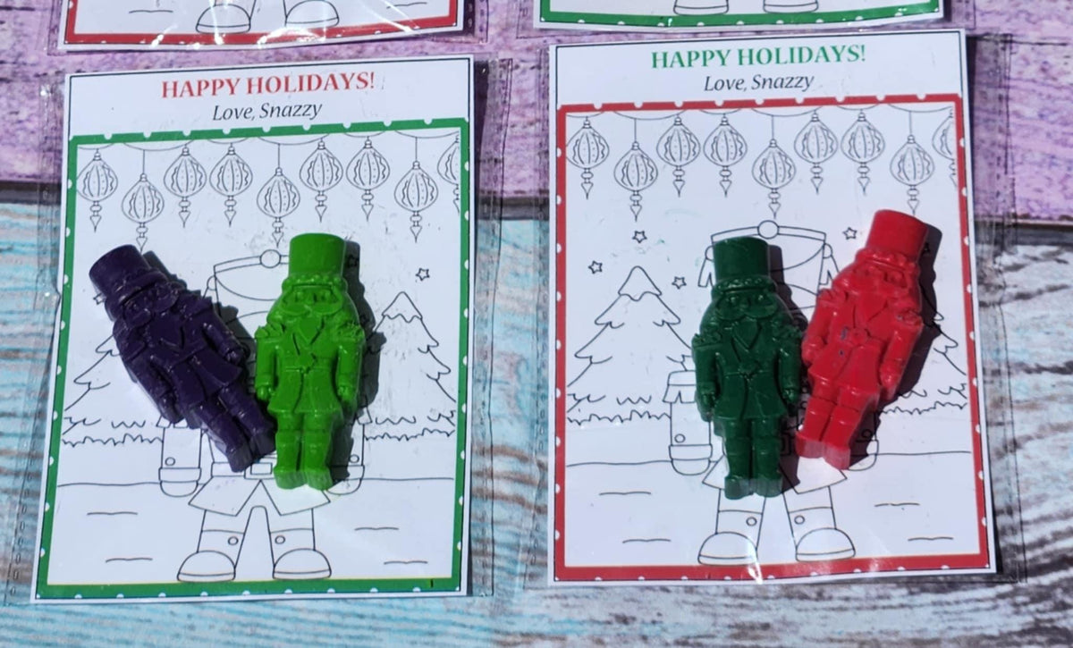 Toy Soldier Coloring Kit – Christmas Party Favors for Kids – Holiday Crayon Set – Toy Soldier Crayons – Nutcracker Party Gift Idea