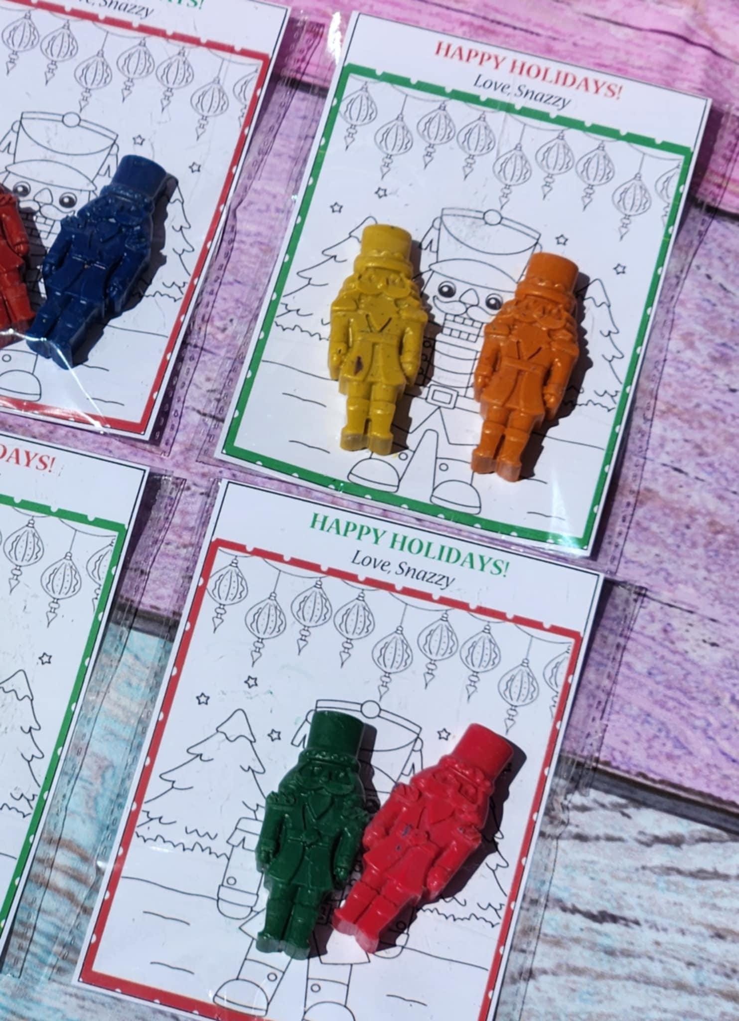 Toy Soldier Coloring Kit – Christmas Party Favors for Kids – Holiday Crayon Set – Toy Soldier Crayons – Nutcracker Party Gift Idea