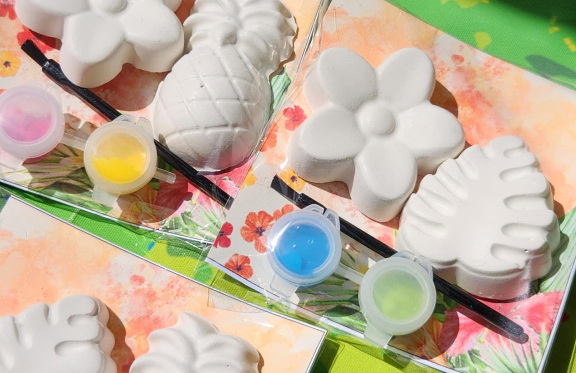 Hawaiian Themed Mini Paint Your Own Kits | Luau Party Favors | Kids DIY Craft | Birthday Activities | Island Party Gifts