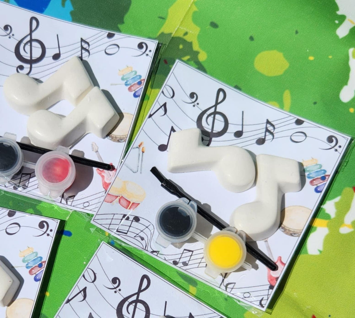 Music Paint Your Own Kits | DIY Kids Craft | Birthday Party Favor | Music Classroom Activity | Crayon & Craft Gift Idea