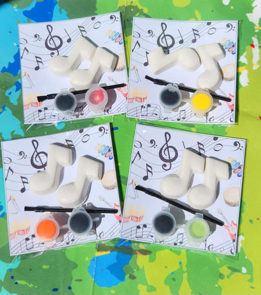 Music Paint Your Own Kits | DIY Kids Craft | Birthday Party Favor | Music Classroom Activity | Crayon & Craft Gift Idea