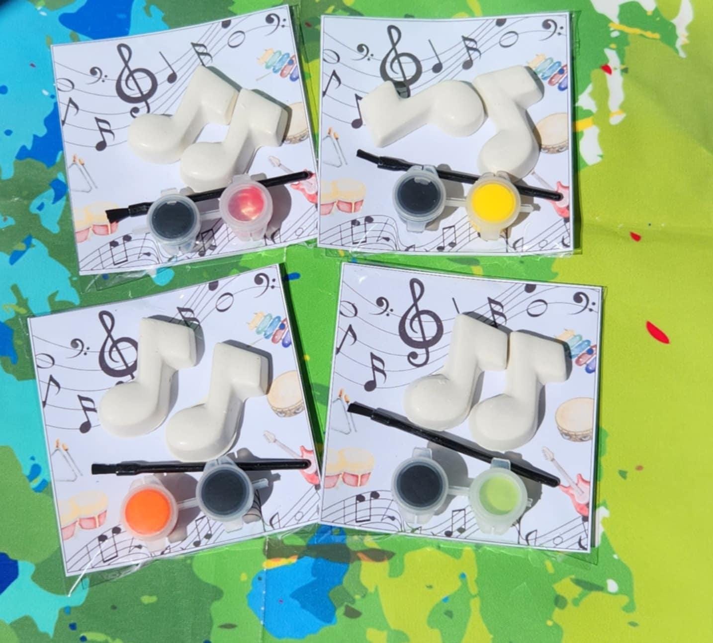Music Paint Your Own Kits | DIY Kids Craft | Birthday Party Favor | Music Classroom Activity | Crayon & Craft Gift Idea