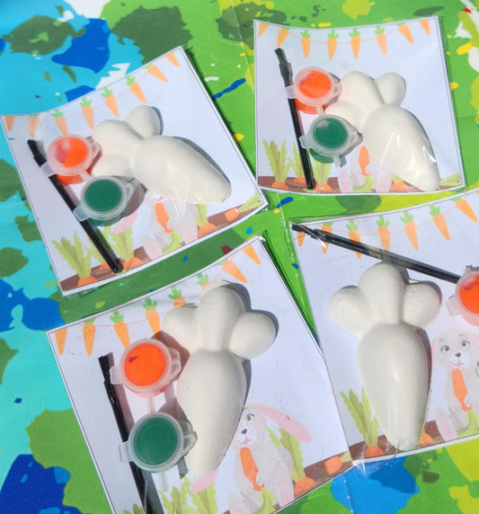 Carrot - Easter Paint Your Own Kits | DIY Easter Craft for Kids | Spring Party Favor | Classroom Activity | Crayon & Craft Gift Idea