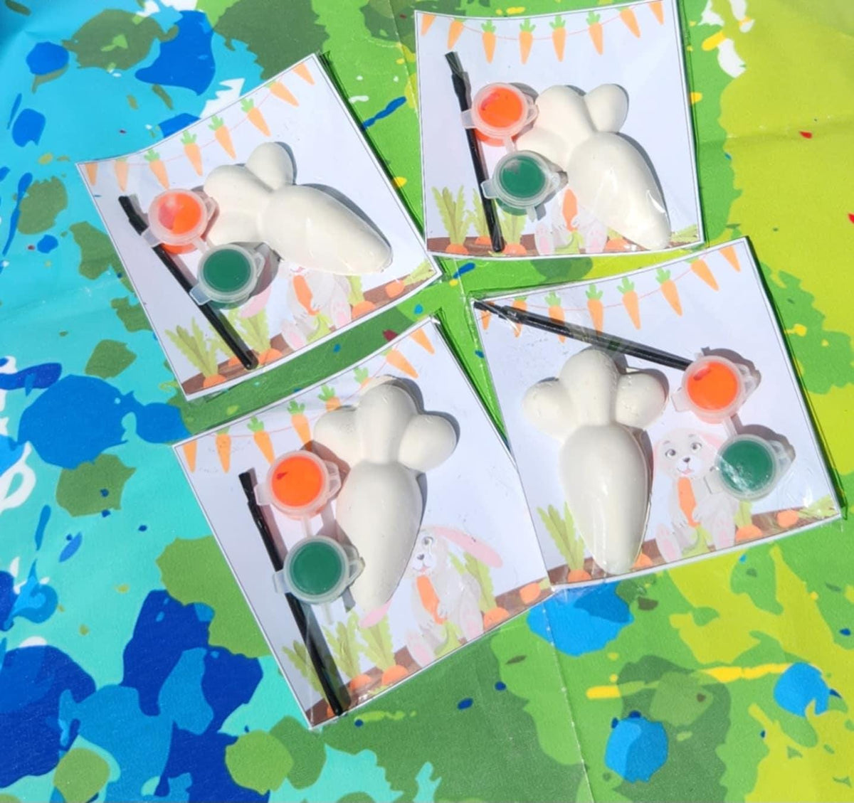Carrot - Easter Paint Your Own Kits | DIY Easter Craft for Kids | Spring Party Favor | Classroom Activity | Crayon & Craft Gift Idea