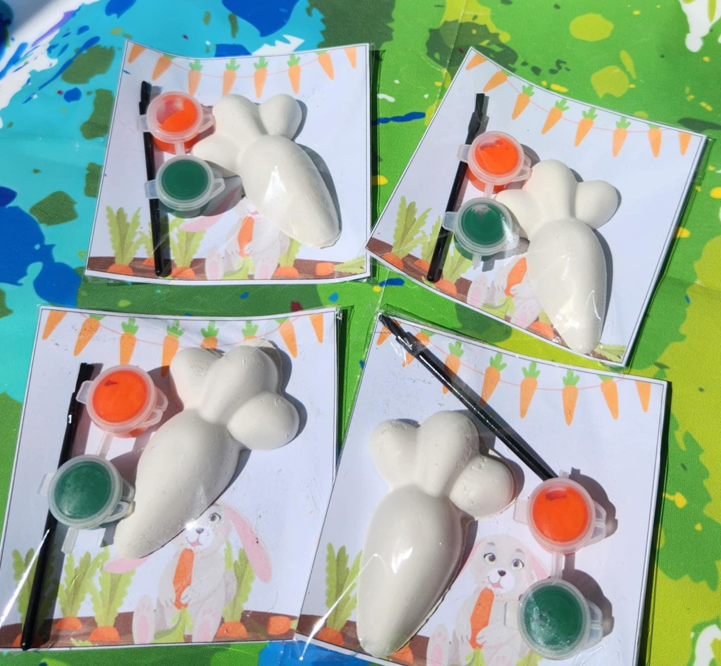 Carrot - Easter Paint Your Own Kits | DIY Easter Craft for Kids | Spring Party Favor | Classroom Activity | Crayon & Craft Gift Idea
