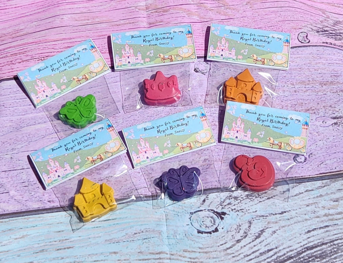 Princess Party Favor: Crown Crayons, Royal Birthday Gifts