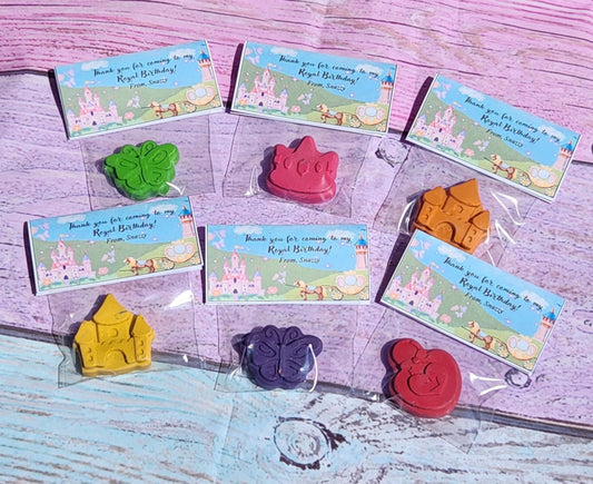 Princess Party Favor: Crown Crayons, Royal Birthday Gifts