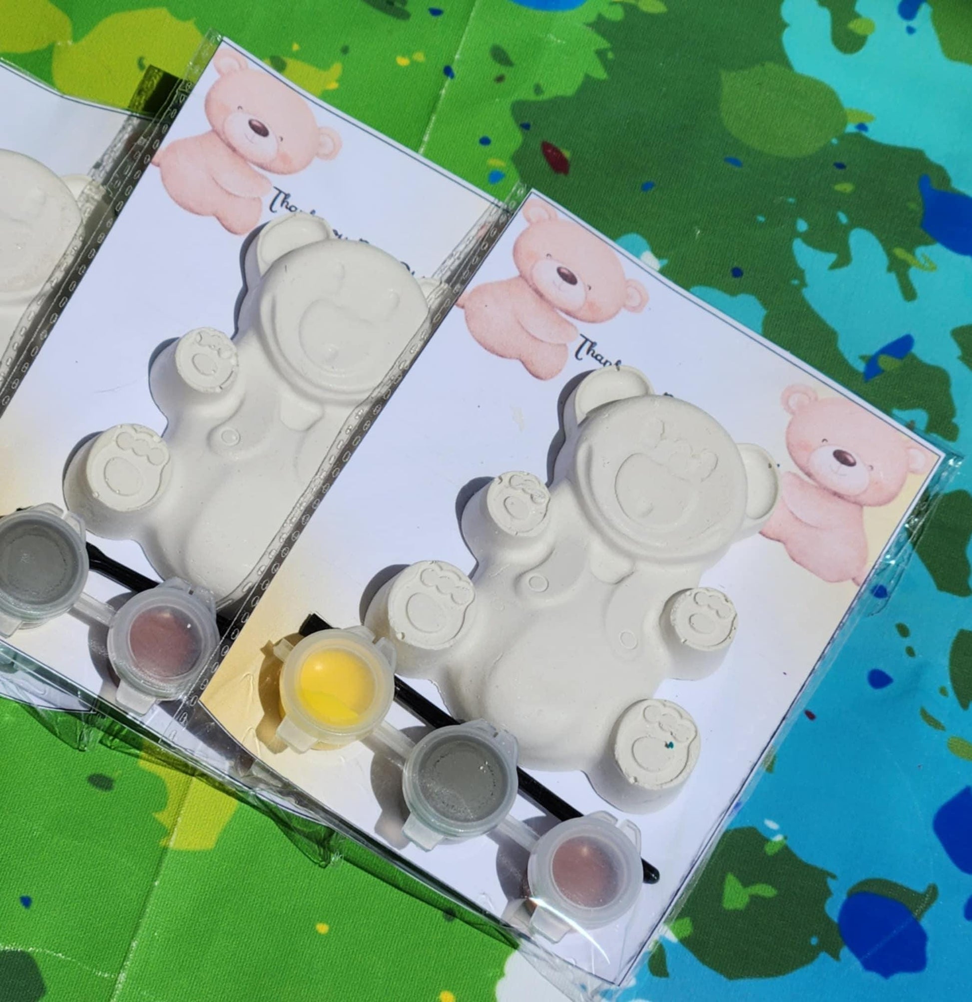 Teddy Bear Paint Kit | Baby Shower Favors | DIY Kids Craft | Thank You Gift | Beary Much Party Favors | Toddler Art Activity | Kids Gift