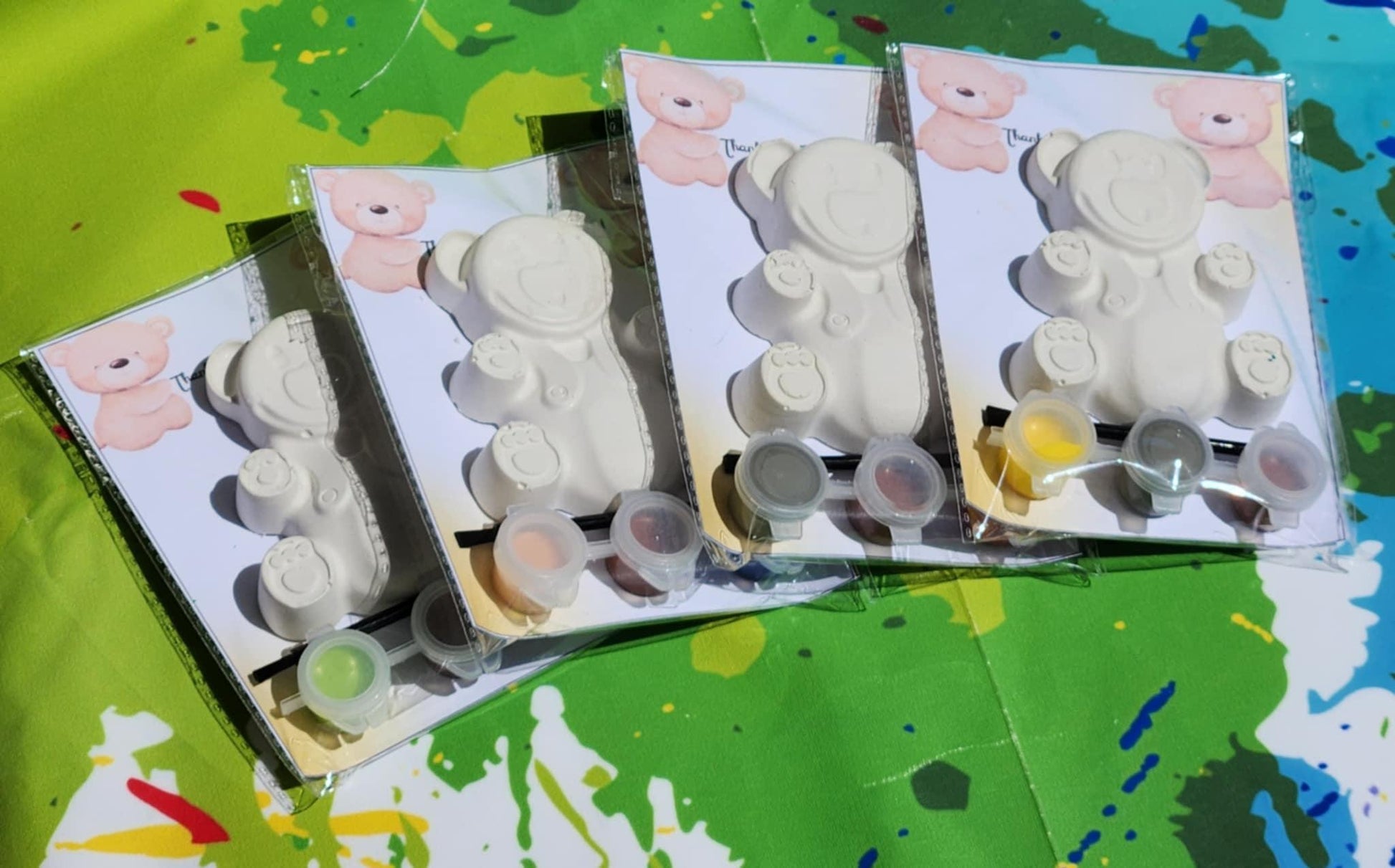 Teddy Bear Paint Kit | Baby Shower Favors | DIY Kids Craft | Thank You Gift | Beary Much Party Favors | Toddler Art Activity | Kids Gift