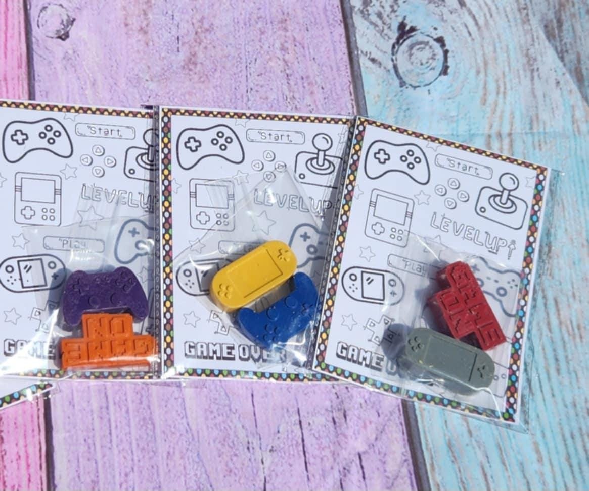 Gamer Crayon Party Favors: Video Game Birthday Gifts