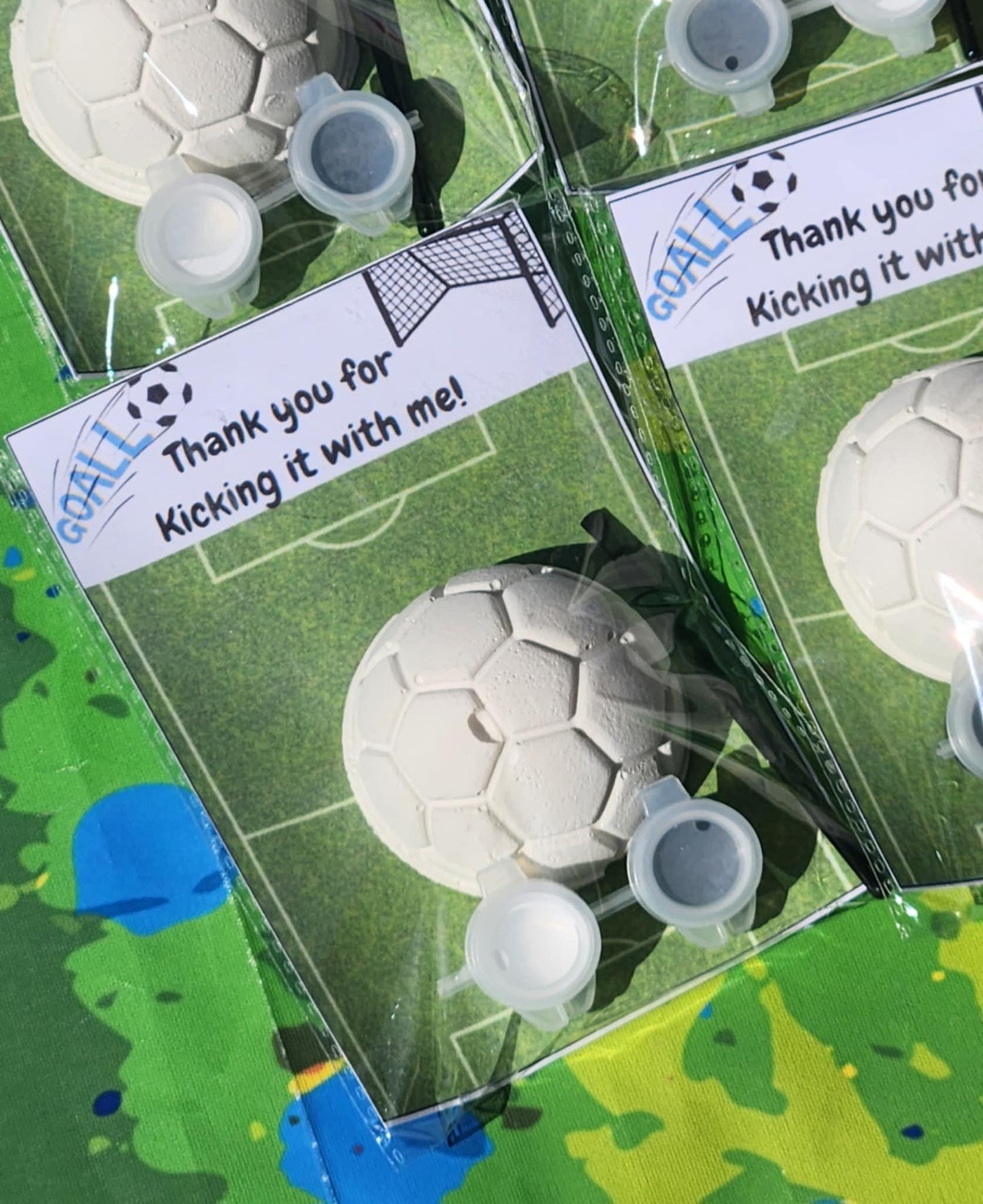 Soccer Ball Plaster Paint Kits for Kids | Sports Birthday Party Favor | DIY Paint Activity | Non-Toxic Kids Craft | Team Party Gifts