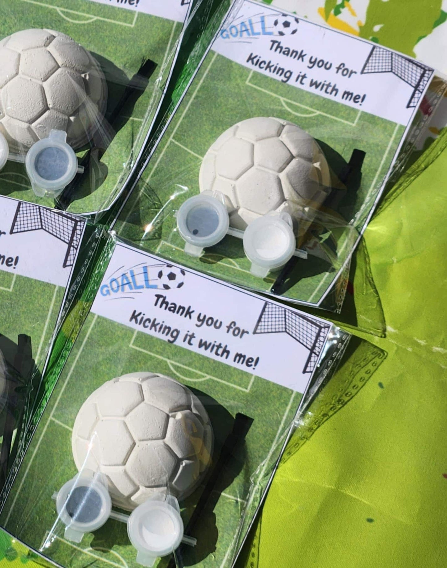 Soccer Ball Plaster Paint Kits for Kids | Sports Birthday Party Favor | DIY Paint Activity | Non-Toxic Kids Craft | Team Party Gifts