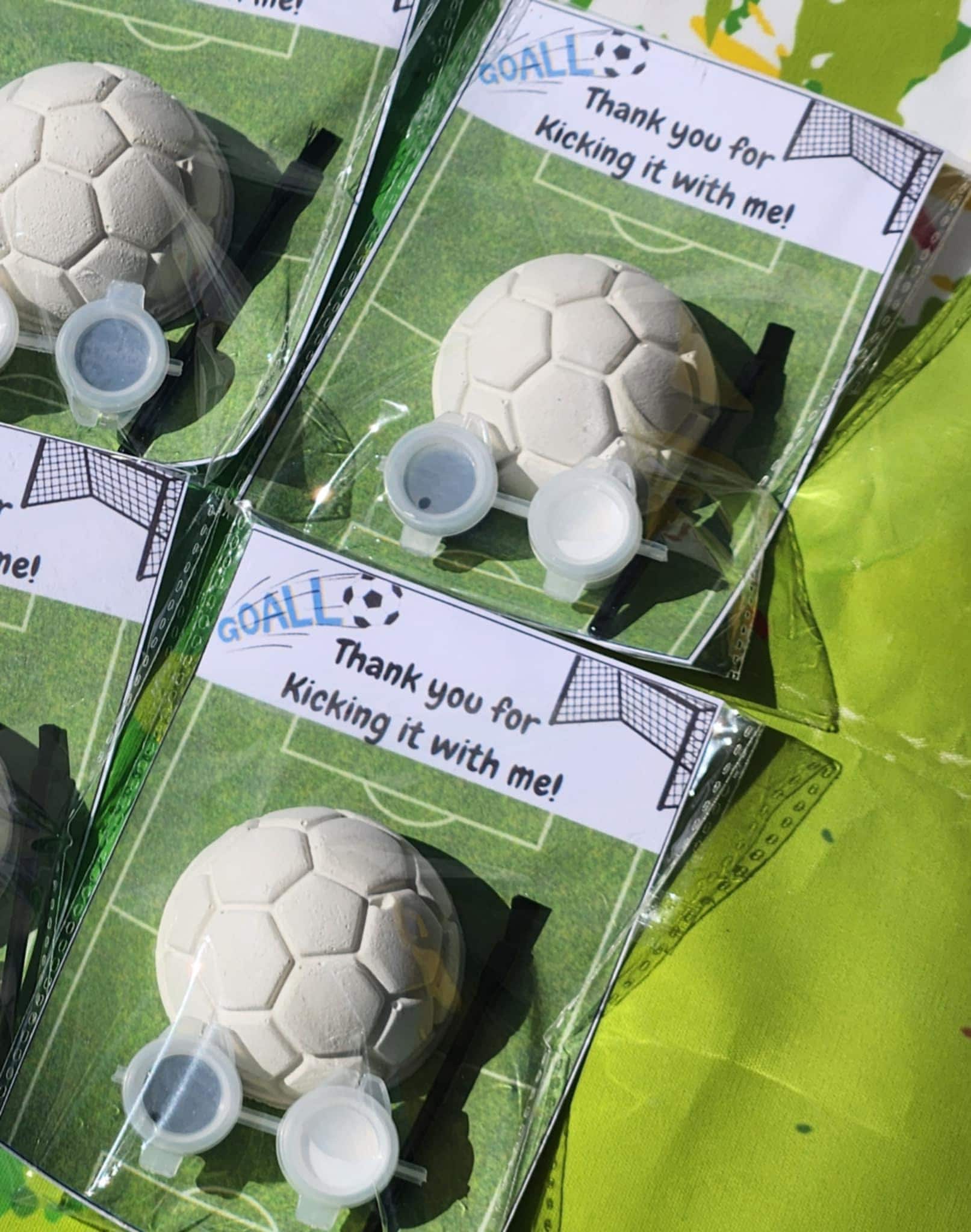 Soccer Ball Plaster Paint Kits for Kids | Sports Birthday Party Favor | DIY Paint Activity | Non-Toxic Kids Craft | Team Party Gifts