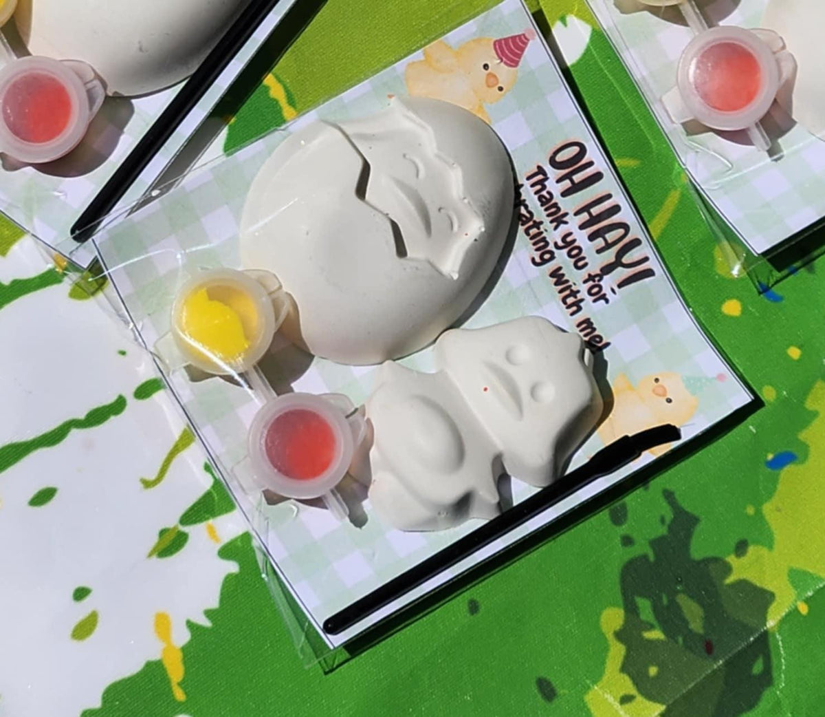 Chick & Egg Birthday Party Favor | Party Activity | Painting Kit for Kids | Non-Toxic| Birthday Party Favor | Paint Your Own Figurine