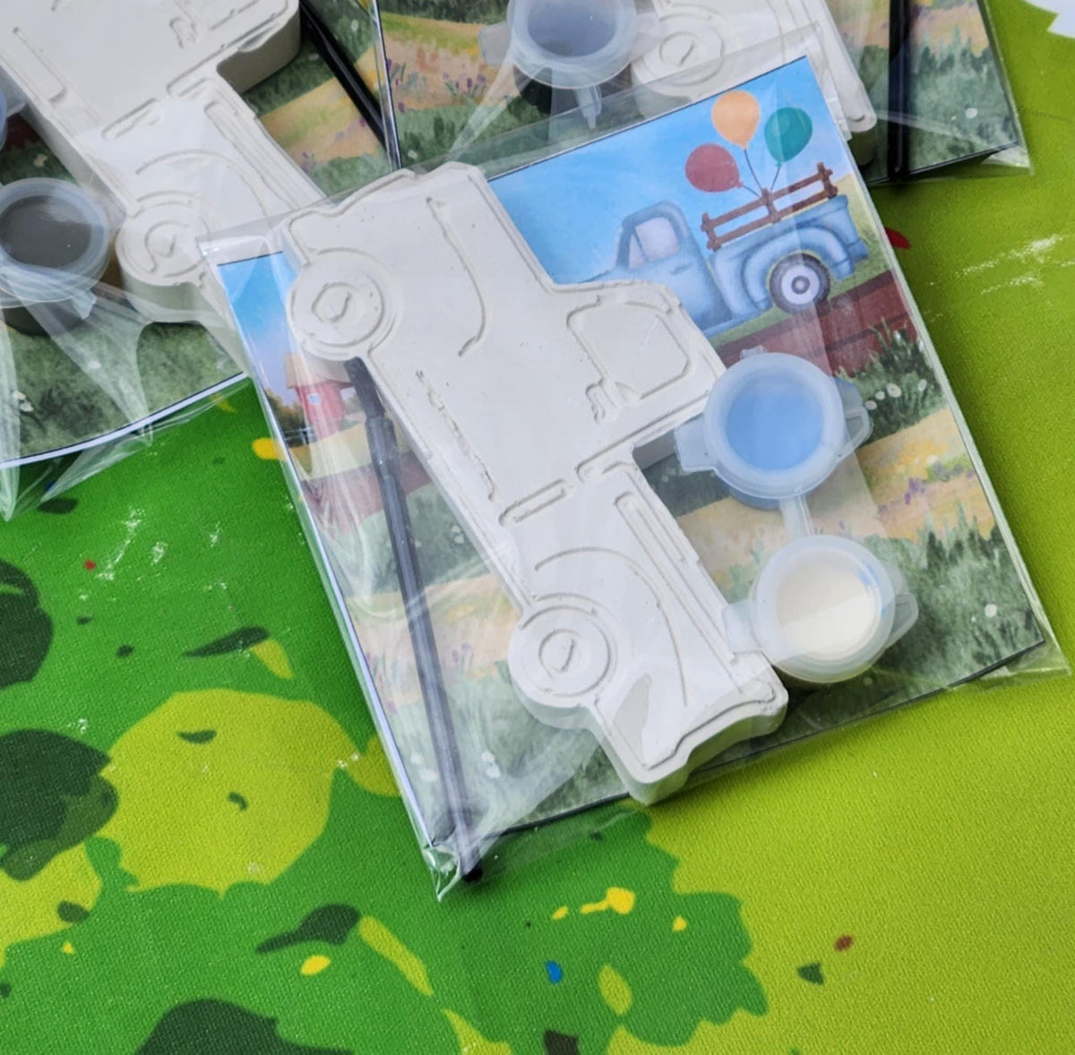 Old Fashioned Truck Plaster Paint Kit | Individual Party Favor | Kids Craft | DIY Art Project | Non-Toxic l Kids Birthday Favor