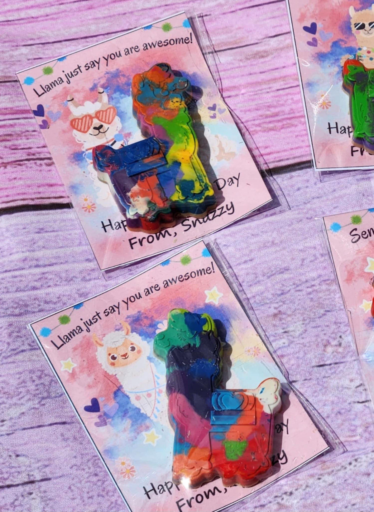 Llama Valentines Day Cards l Valentines Day Cards Llama l Llama Crayons l Valentine's Day gift for Kids l Kids Valetines Day Cards