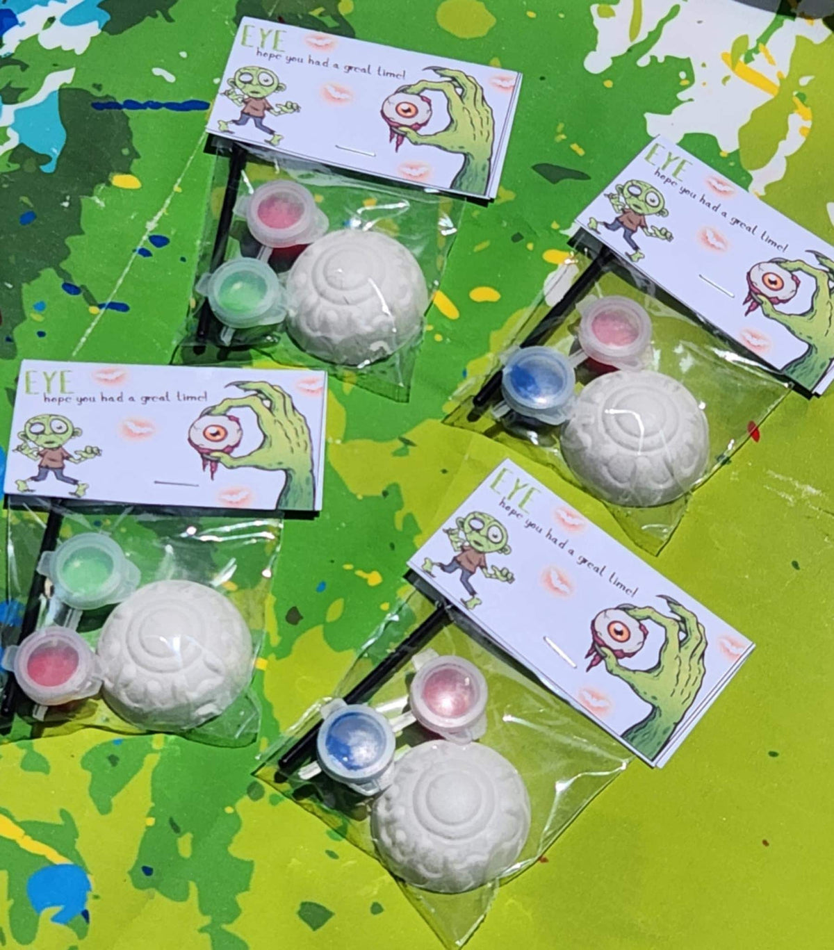 Halloween Plaster Painting Kit – Spooky Party Favor, Kids Craft