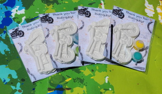 Motorcycle Paint Party Kits for Kids | Party Favors | Birthday Goodie Bags | DIY Craft Kit | Non-Candy Activity for Kids