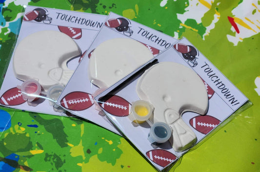 Football Helmet Paint Kits for Kids | Sports Birthday Party Favors | DIY Craft Kit | Non-Candy Goodie Bags | Team Party Gifts