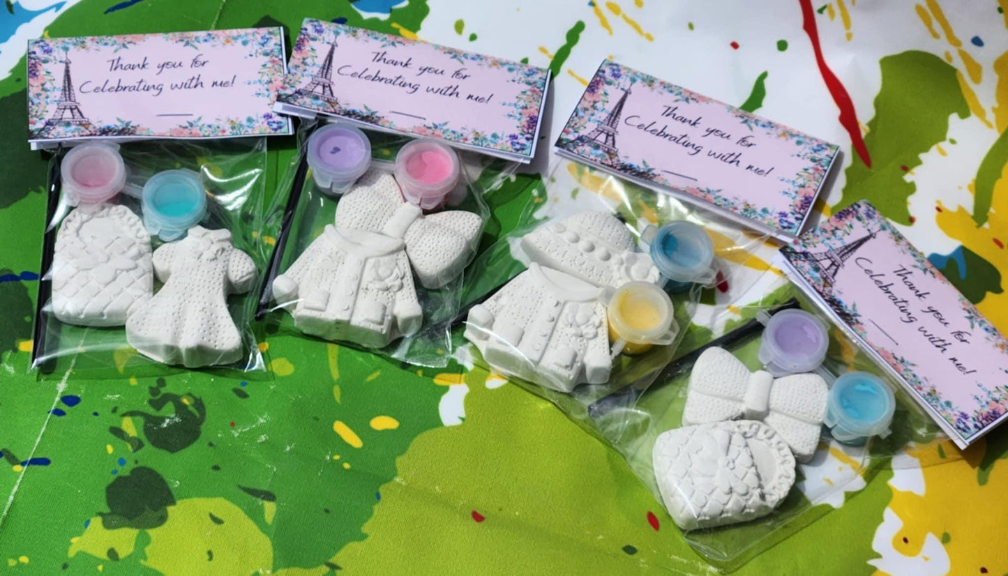 Fashion Plaster Paint Kit: DIY Birthday Party Favors