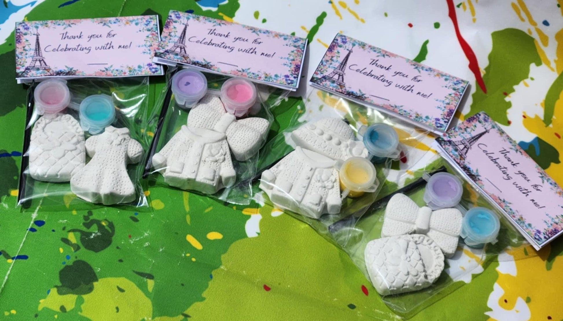 Fashion Plaster Paint Kit: DIY Birthday Party Favors